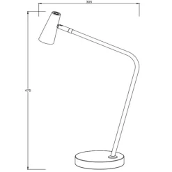 Lampade Da Tavolo-Selezionato da Mazzolaluce Lampada da scrivania bianca led 2700k dimmerabile
