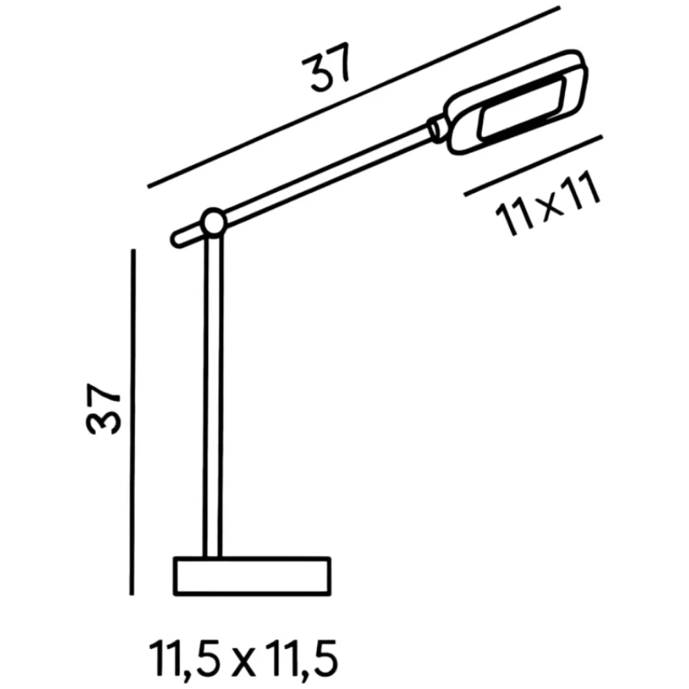 Lampade Da Tavolo-Perenz Illuminazione Lampada da scrivania bianca led cct per ufficio icon perenz