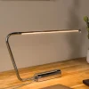 Lampade Da Tavolo-Selezionato da Mazzolaluce Lampada da scrivania design moderno cromo nero led 2700k dimmerabile
