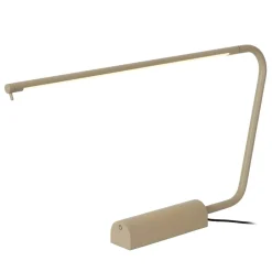 Lampade Da Tavolo-Selezionato da Mazzolaluce Lampada da scrivania design moderna tortora led 2700k dimmerabile