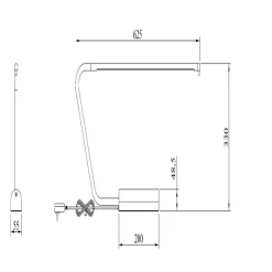 Lampade Da Tavolo-Selezionato da Mazzolaluce Lampada da scrivania design moderna tortora led 2700k dimmerabile
