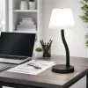 Lampade Da Tavolo-Fabas Luce Lampada da scrivania design moderna nera ibla