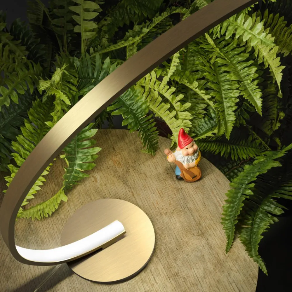 Lampade Da Tavolo-Gea Luce Lampada da scrivania design moderna oro led 12w 3000k iole