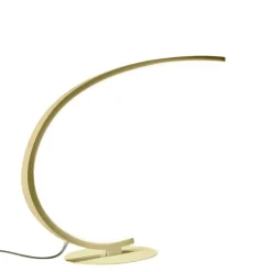 Lampade Da Tavolo-Gea Luce Lampada da scrivania design moderna oro led 12w 3000k iole