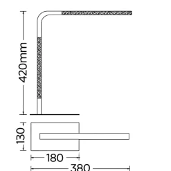 Lampade Da Tavolo-Selezionato da Mazzolaluce Lampada da scrivania di legno orientabile moderna nera