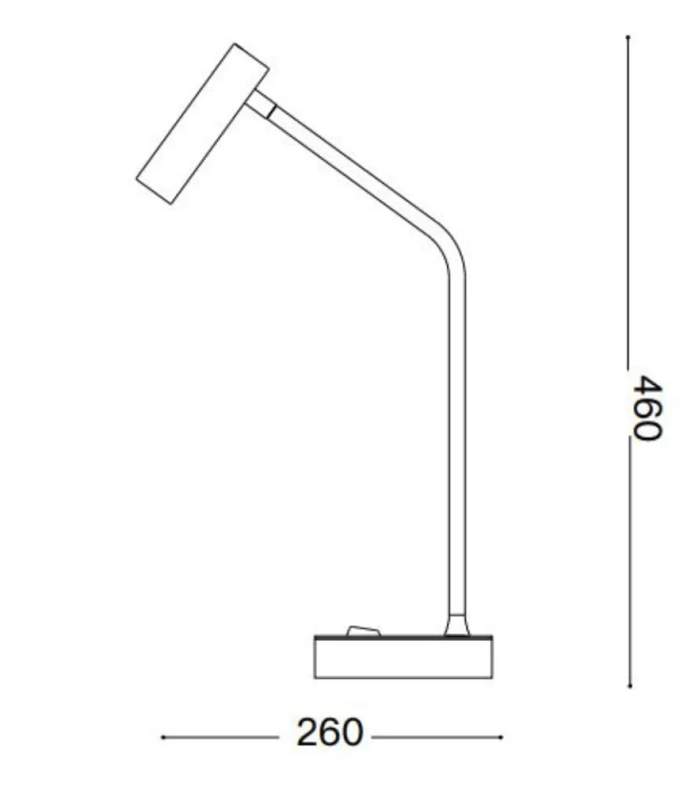 Lampade Da Tavolo-Ideal Lux Lampada da scrivania easy tl led orientabile 3000k ottone