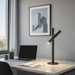 Lampade Da Tavolo-Gea Luce Lampada da scrivania gls led 3000k dimmerabile orientabile nera