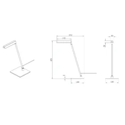 Lampade Da Tavolo-Selezionato da Mazzolaluce Lampada da scrivania giallo ocra design moderna