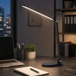 Lampade Da Tavolo-Selezionato da Mazzolaluce Lampada da scrivania nera led 8w dimmerabile orientabile 2700k a 6500k