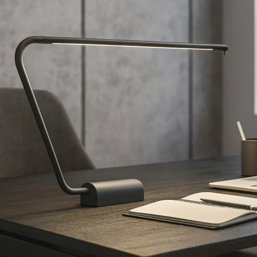 Lampade Da Tavolo-Selezionato da Mazzolaluce Lampada da scrivania nera moderna led 6,5w 2600k touch dimmer