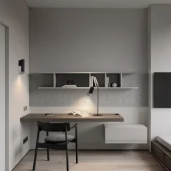 Lampade Da Tavolo-Selezionato da Mazzolaluce Lampada da scrivania nera orientabile minimal