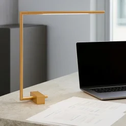 Lampade Da Tavolo-Selezionato da Mazzolaluce Lampada da scrivania oro girevole sottile moderna led 5w 3000k