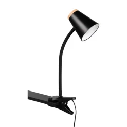 Lampade Da Tavolo-Selezionato da Mazzolaluce Lampada da scrivania per ufficio orientabile nera con pinza led 4.5w 3000k