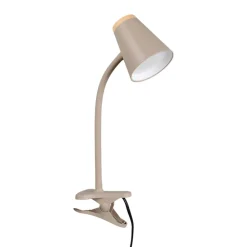 Lampade Da Tavolo-Selezionato da Mazzolaluce Lampada da scrivania per ufficio orientabile beige con pinza led 4.5w 3000k