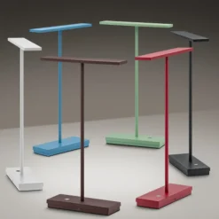 Lampade Da Tavolo-Linea Light Lampada da scrivania portatile senza fili led rossa dubcolor