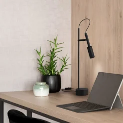 Lampade Da Tavolo-Selezionato da Mazzolaluce Lampada da scrivani nera orientabile led 7w 3000k