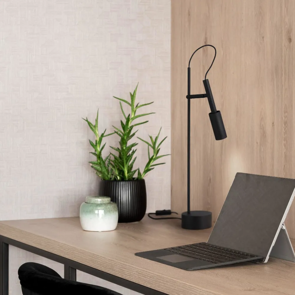 Lampade Da Tavolo-Selezionato da Mazzolaluce Lampada da scrivani nera orientabile led 7w 3000k
