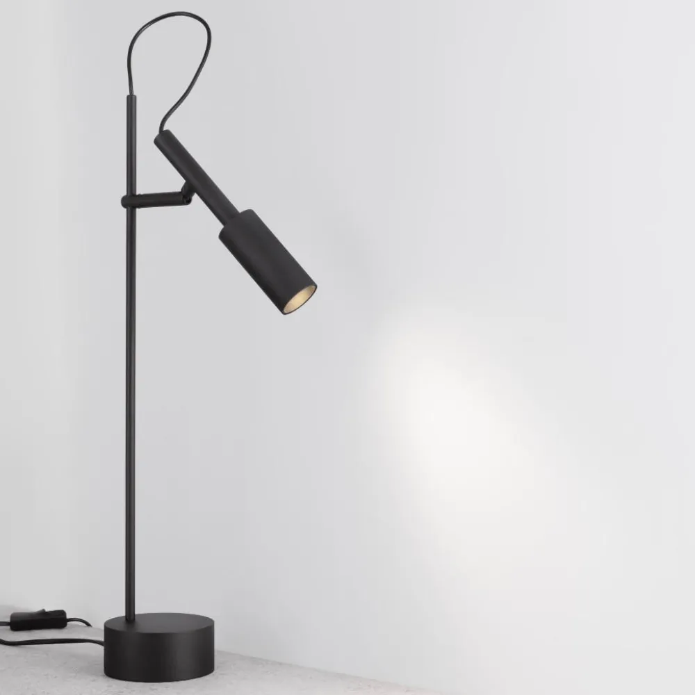 Lampade Da Tavolo-Selezionato da Mazzolaluce Lampada da scrivani nera orientabile led 7w 3000k