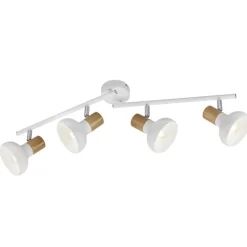 Plafoniere Moderne-Selezionato da Mazzolaluce Lampada da soffitto bianca con faretti led orientabili