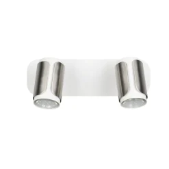 Plafoniere Moderne-Selezionato da Mazzolaluce Lampada da soffitto con faretti orientabili bianco nickel