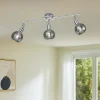 Plafoniere Moderne-Selezionato da Mazzolaluce Lampada da soffitto 3 luci led orientabile sfere vetro
