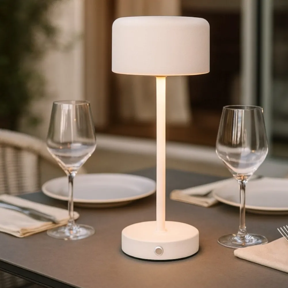 Lampade Da Tavolo-Selezionato da Mazzolaluce Lampada da tavolino bianca senza fili led 3000k portatile ricaricabile