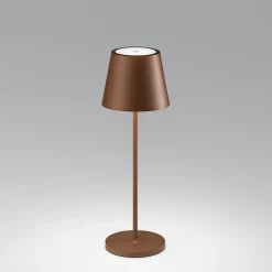 Lampade Da Tavolino Esterno-Perenz Illuminazione Lampada da tavolino corten diva 39cm portatile