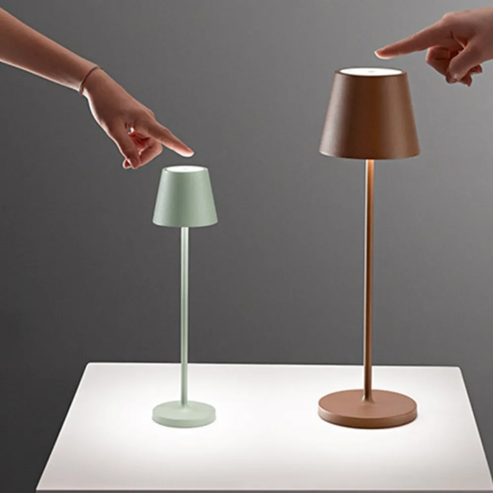 Lampade Da Tavolino Esterno-Perenz Illuminazione Lampada da tavolino grigio scuro diva 39cm per ristoranti portatile