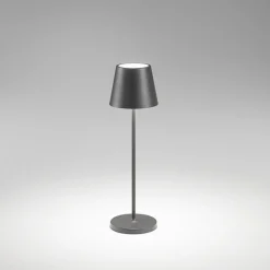 Lampade Da Tavolino Esterno-Perenz Illuminazione Lampada da tavolino grigio scuro diva 39cm per ristoranti portatile