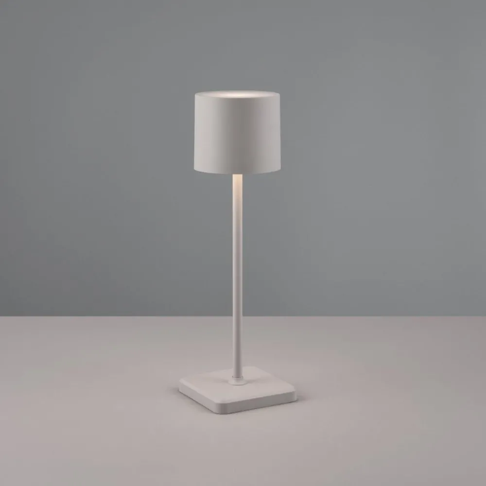 Lampade Da Tavolino Esterno-Selezionato da Mazzolaluce Lampada da tavolino grigio senza fili per esterno ristorante