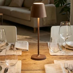Lampade Da Tavolino Esterno-Perenz Illuminazione Lampada da tavolino h28 cm portatile minidiva