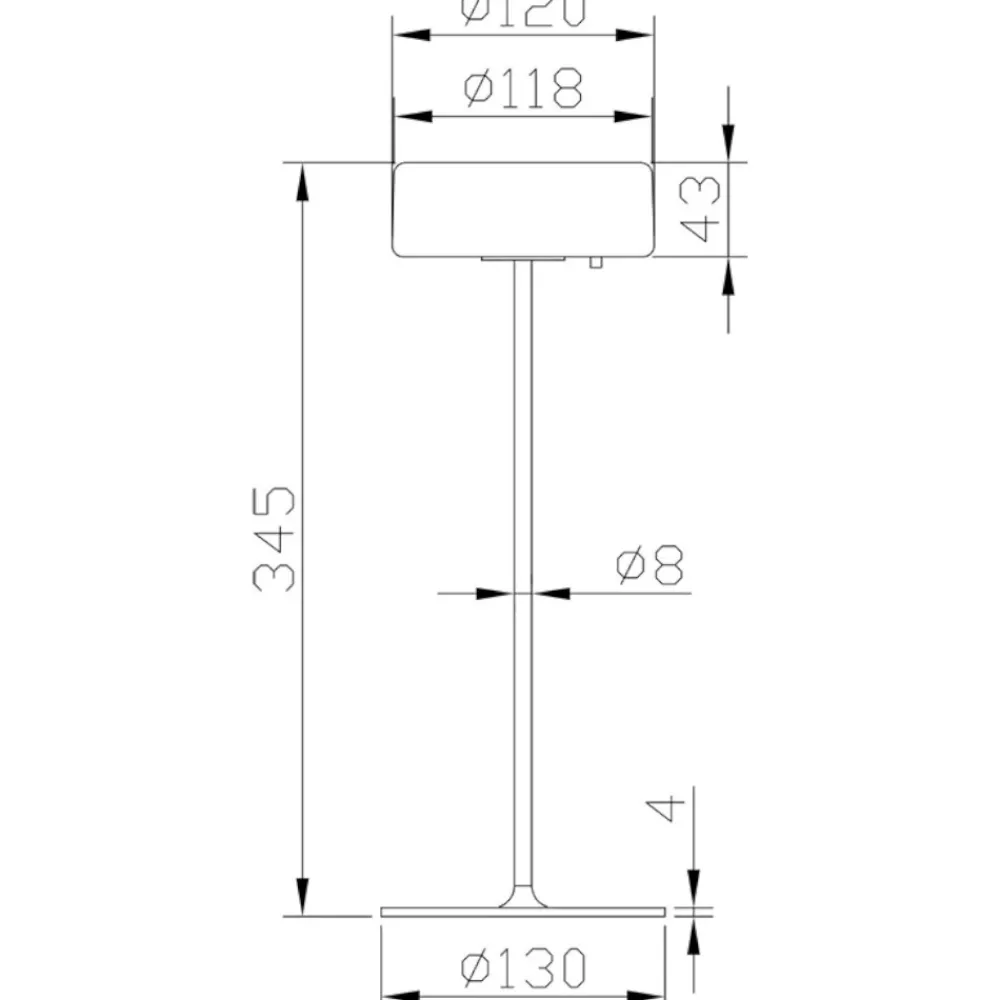 Lampade Da Tavolino Esterno-Maytoni Lampada da tavolino per esterno bianca led da 2200k a 4000k
