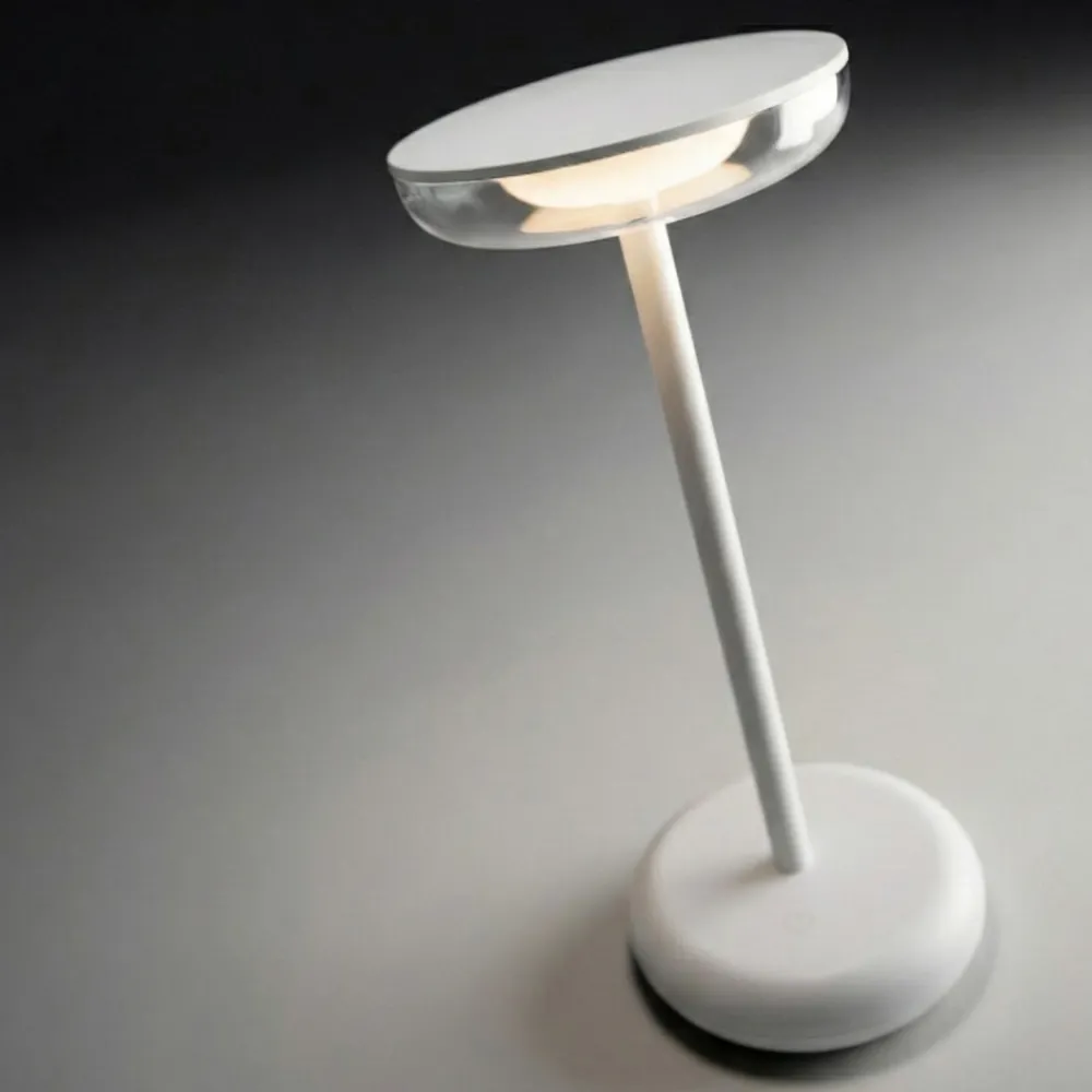 Lampade Da Tavolino Esterno-Perenz Illuminazione Lampada da tavolino portatile per esterno bianca soap perenz