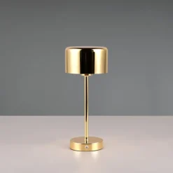 Lampade Da Tavolino Esterno-Selezionato da Mazzolaluce Lampada da tavolino portatile ricaricabile senza fili oro lucido moderna