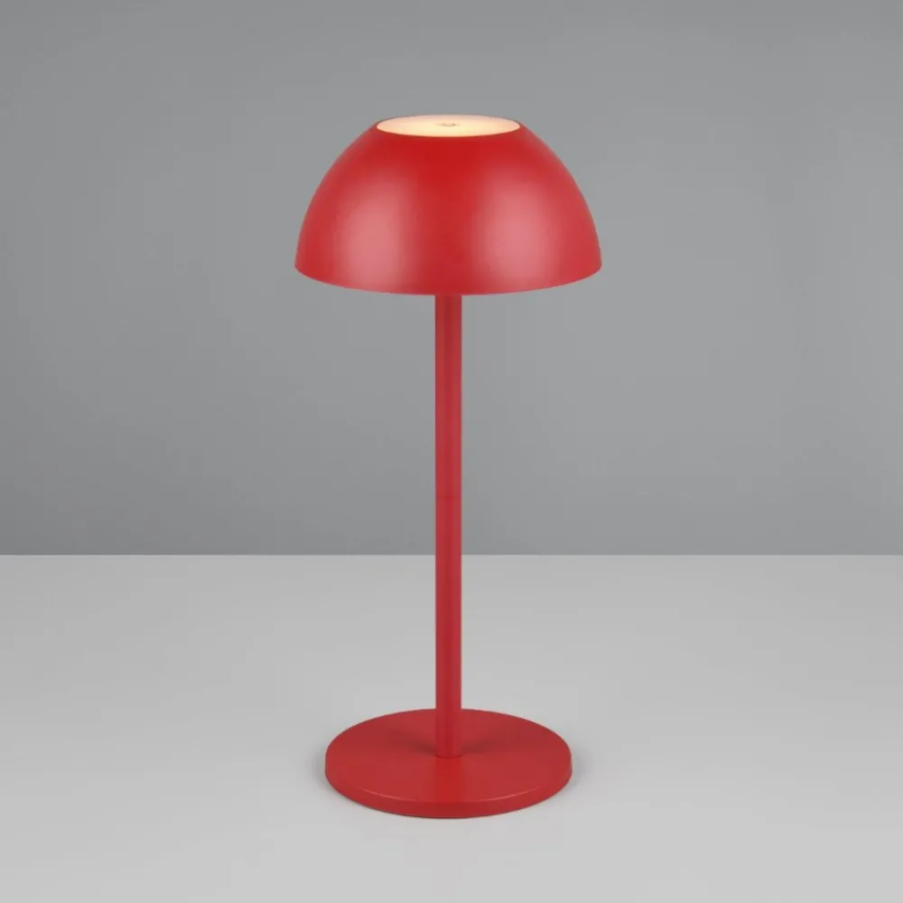 Lampade Da Tavolino Esterno-Selezionato da Mazzolaluce Lampada da tavolino portatile senza fili rossa led moderna