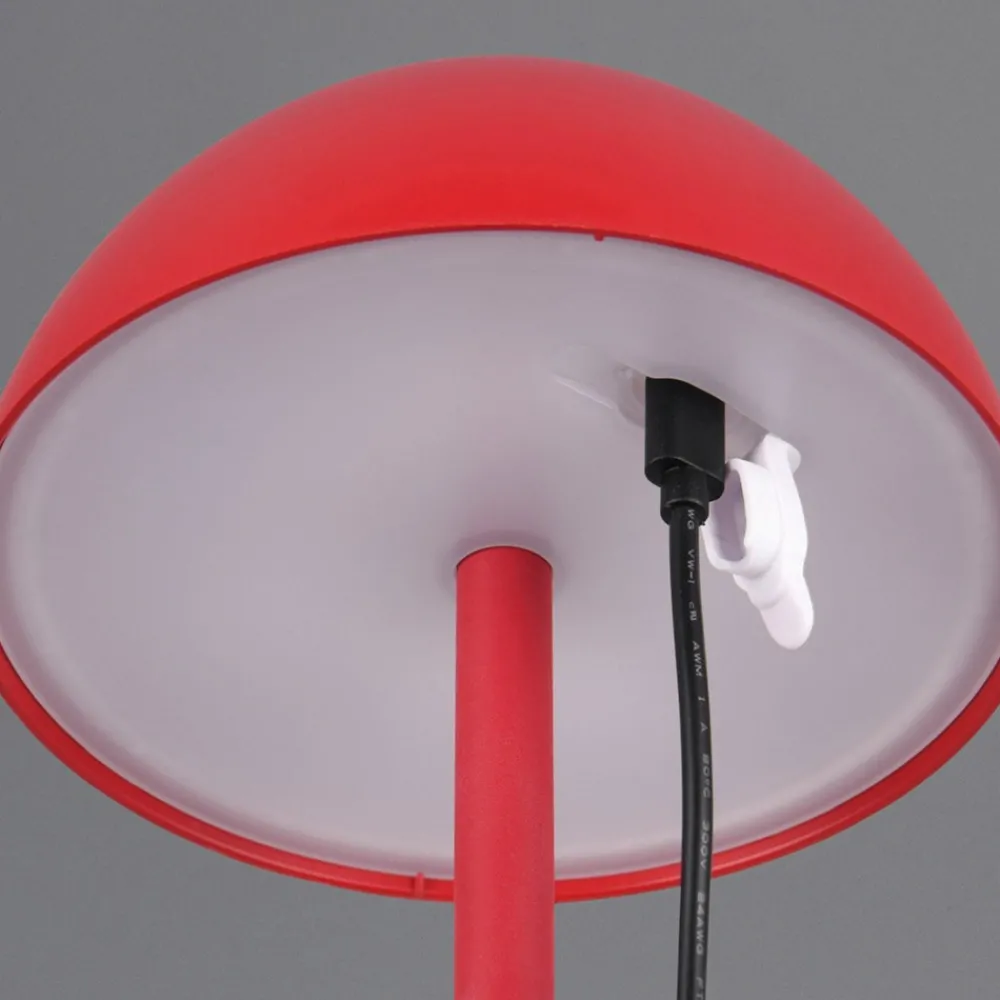 Lampade Da Tavolino Esterno-Selezionato da Mazzolaluce Lampada da tavolino portatile senza fili rossa led moderna