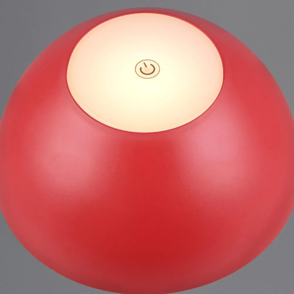 Lampade Da Tavolino Esterno-Selezionato da Mazzolaluce Lampada da tavolino portatile senza fili rossa led moderna