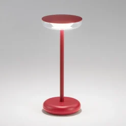 Lampade Da Tavolino Esterno-Perenz Illuminazione Lampada da tavolino rossa portatile ricaricabile led soap perenz