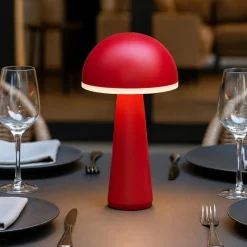 Lampade Da Tavolino Esterno-Selezionato da Mazzolaluce Lampada da tavolino rossa portatile ricaricabile led