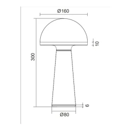 Lampade Da Tavolino Esterno-Selezionato da Mazzolaluce Lampada da tavolino rossa portatile ricaricabile led