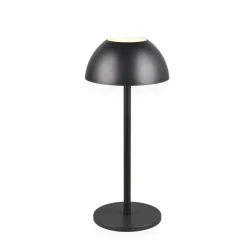 Lampade Da Tavolino Esterno-Selezionato da Mazzolaluce Lampada da tavolino senza fili ricaricabile nera moderna