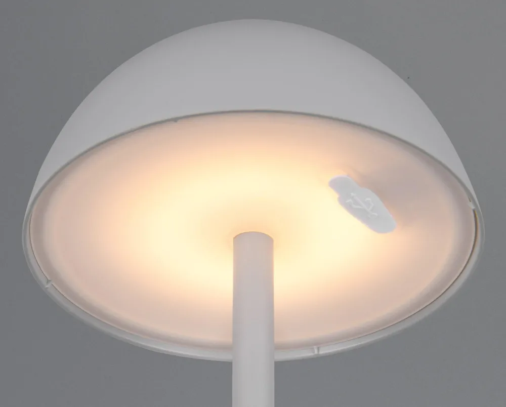 Lampade Da Tavolino Esterno-Selezionato da Mazzolaluce Lampada da tavolino senza fili per esterni design grigia