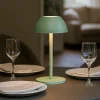 Lampade Da Tavolino Esterno-Selezionato da Mazzolaluce Lampada da tavolino verde pistacchio portatile senza fili per esterno