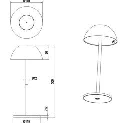 Lampade Da Tavolino Esterno-Selezionato da Mazzolaluce Lampada da tavolino verde pistacchio portatile senza fili per esterno