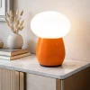 Lampade Da Tavolo-Fabas Luce Lampada da tavolo arancione in vetro design moderna fabas freddy