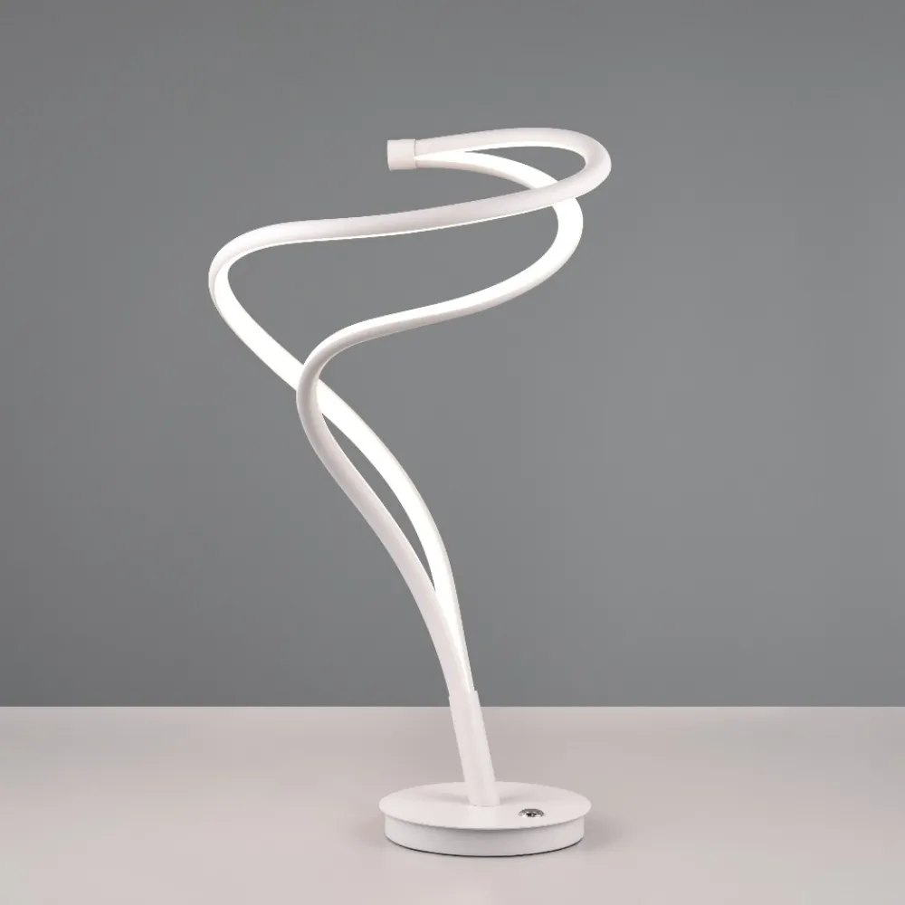 Lampade Da Tavolo-Selezionato da Mazzolaluce Lampada da tavolo bianca led da 2300k a 4000k design minimal