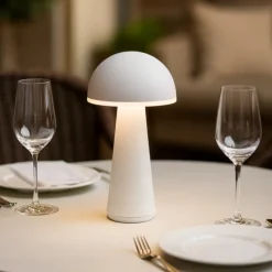 Lampade Da Tavolino Esterno-Selezionato da Mazzolaluce Lampada da tavolo bianca portatile led ricaricabile per esterno