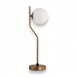 Lampade Da Tavolo-Selezionato da Mazzolaluce Lampada da tavolo boccia vetro oro stile contemporaneo