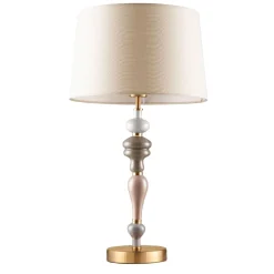 Lampade Da Tavolo-Selezionato da Mazzolaluce Lampada da tavolo ceramica paralume stoffa stile contemporaneo
