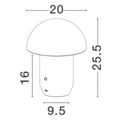 Lampade Da Tavolo-Selezionato da Mazzolaluce Lampada da tavolo colore oro led 3000k design moderno